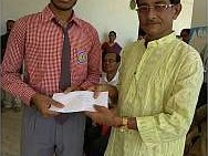 Ex Student Prof Niranjan Debnath Donated Scholarship money and Alumni also Participate in the Function. - photo 3