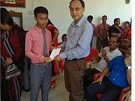 Ex Student Prof Niranjan Debnath Donated Scholarship money and Alumni also Participate in the Function. - photo 8
